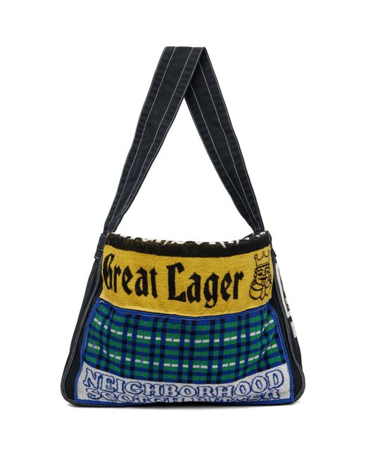 Neighborhood Metallic Newspaper Mod Bag for men