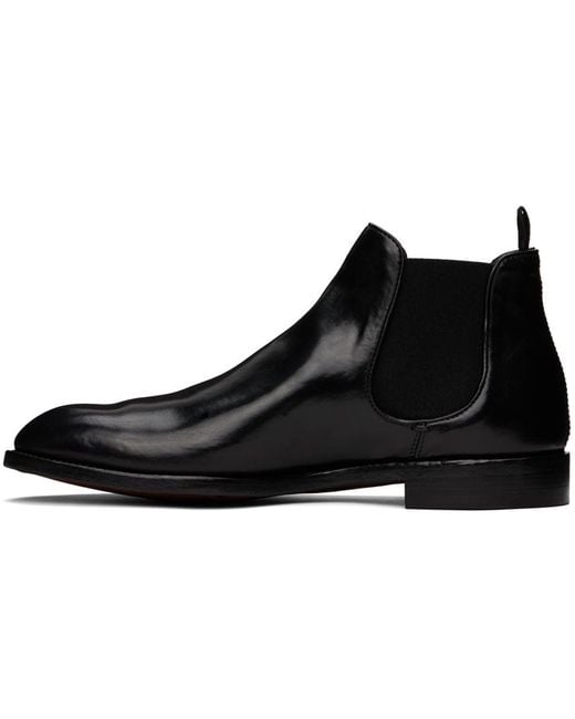 Officine Creative Black Signature 002 Boots for men