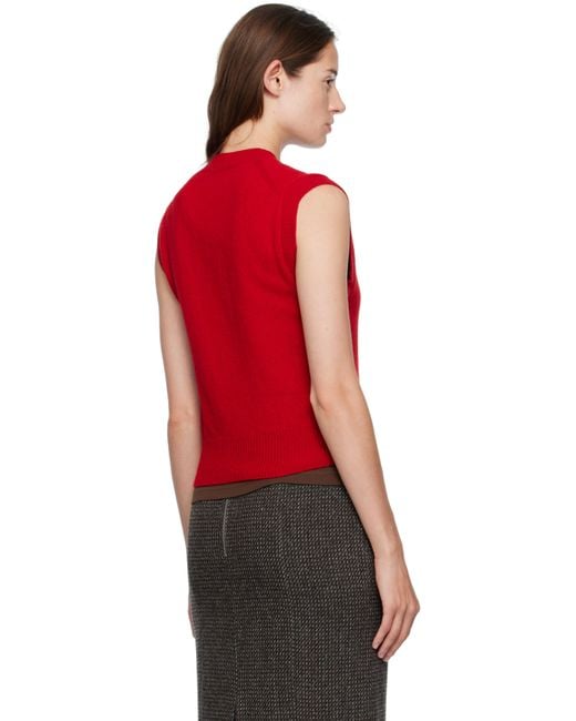 &Daughter Red Athea Vest