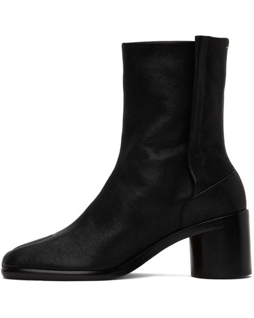 Maison Margiela Black Tabi Ankle Boots for men