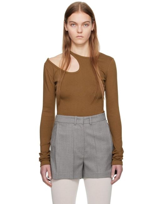 Low Classic Black Curve Hole Long Sleeve T-Shirt