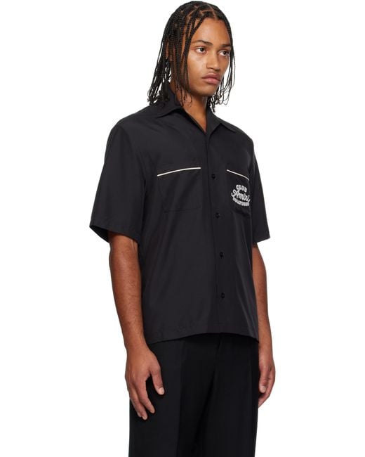 メンズ Amiri ブラック 'Club キャンプシャツ Black