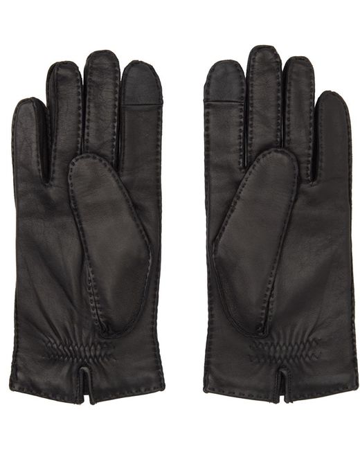 AMI Black Ami De Cœur Gloves for men