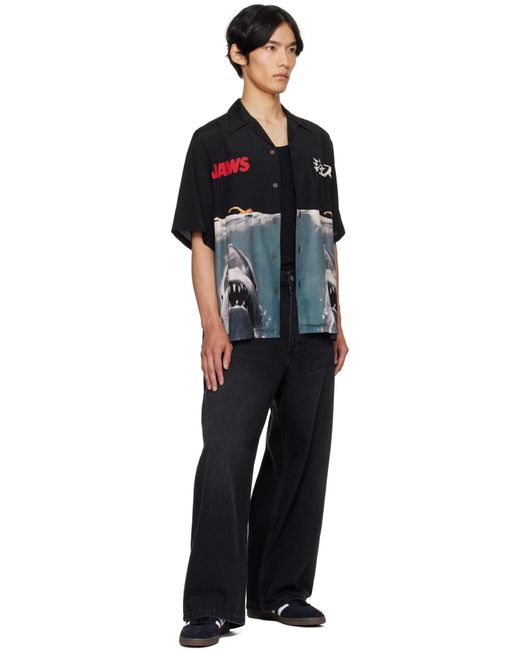 Wacko Maria Black 'Jaws' /Shirt for men