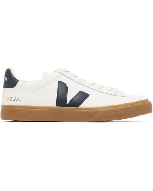 Veja Black Off- Campo Leather Sneakers for men