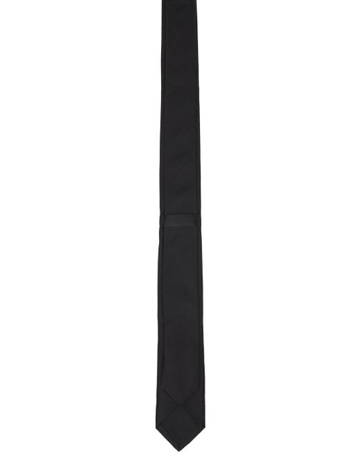 Givenchy Black Embroidered Tie for men