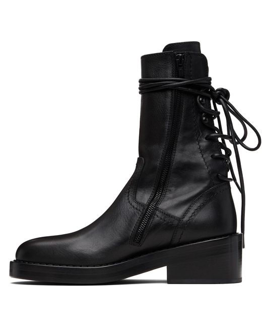 Ann Demeulemeester Black Heiko Boots for men