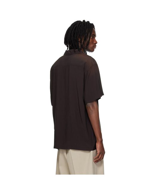 MMIC Black Burgundy Sundown Shirt for men