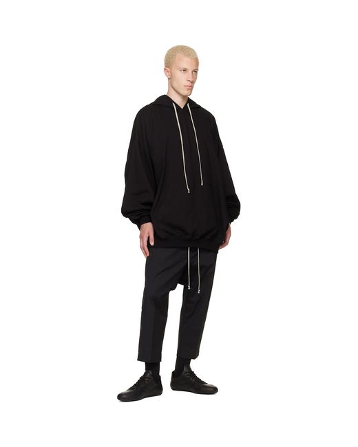 Rick Owens Black Tower Hoodie for men