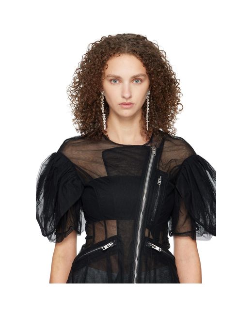 Simone Rocha Black Drip Earrings