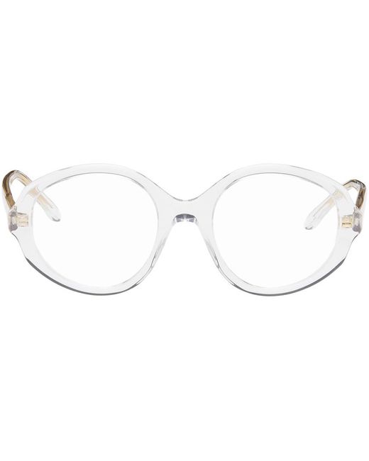 Loewe Black Transparent Round Glasses