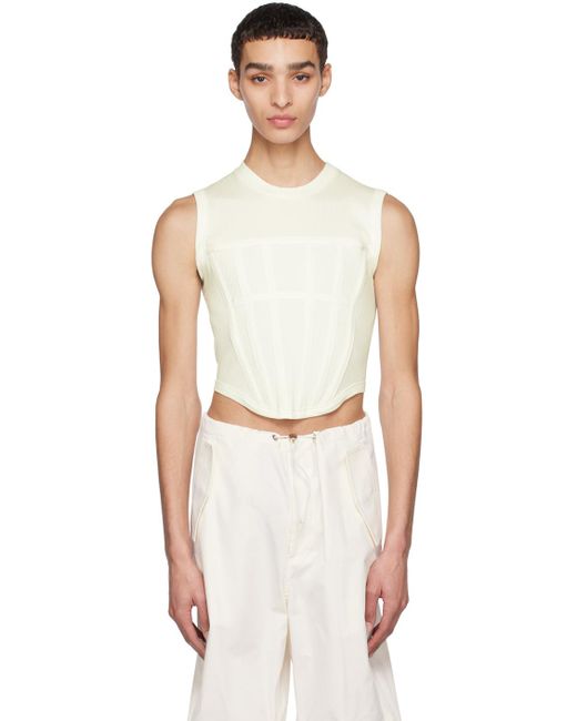Dion Lee Off-white Corset Tank Top for men