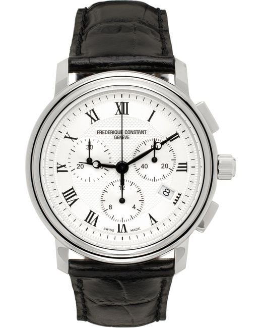 Frederique Constant Black Classics Quartz Chronograph Watch for men