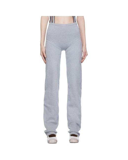 Sinéad O'Dwyer Black Ribbed Lounge Pants