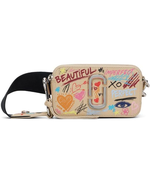 Marc Jacobs Black 'The Punk Scribble Snapshot' Bag