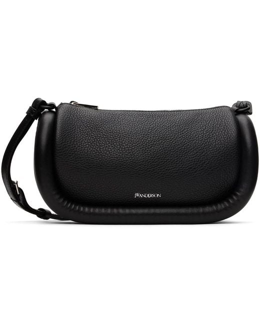 J.W. Anderson Black Bumper-12 Leather Crossbody Bag