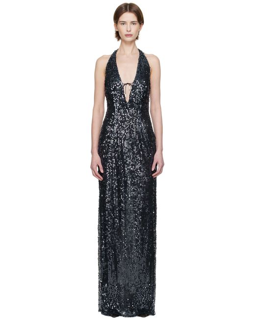 16Arlington Black Eima Maxi Dress
