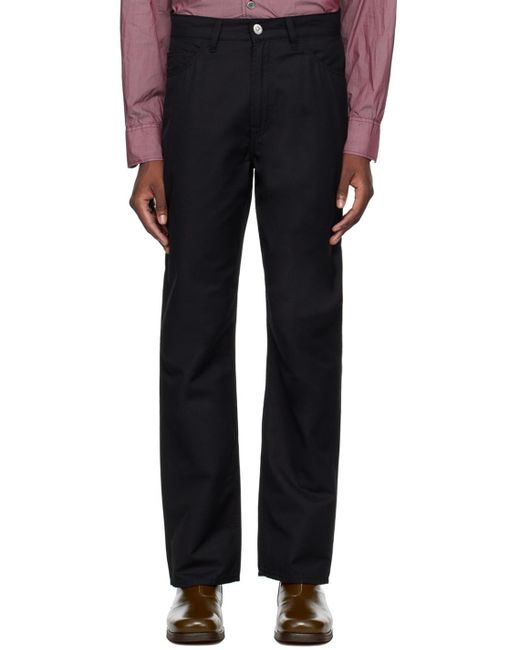 Our Legacy Black Formal Cut Trousers for men