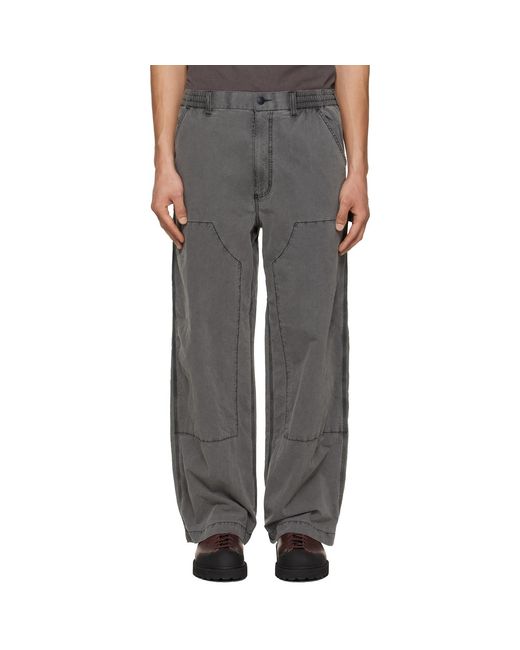 Nanamica Gray Weather Deck Trousers for men