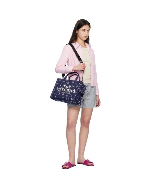 Marc Jacobs Blue 'The Bandana Canvas Medium' Tote