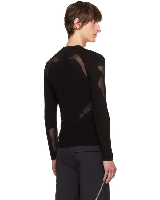 HELIOT EMIL Black Reagent Sweater for men