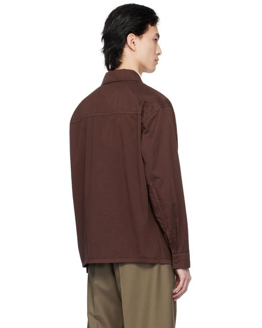 Lemaire Brown Pyjama Shirt for men