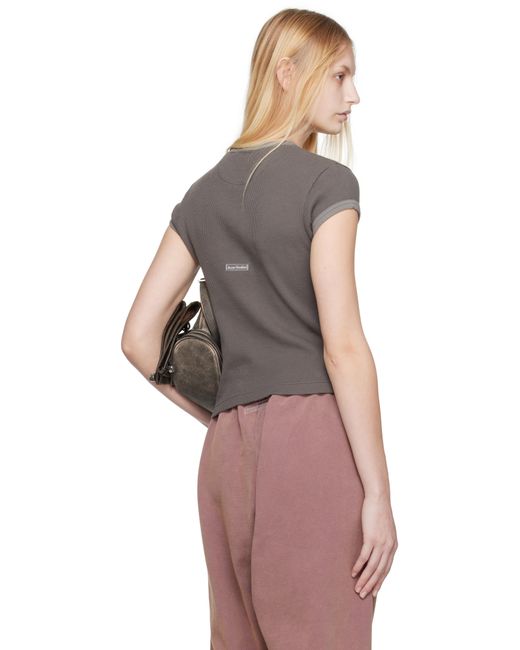 Acne グレー フィット Tシャツ Multicolor