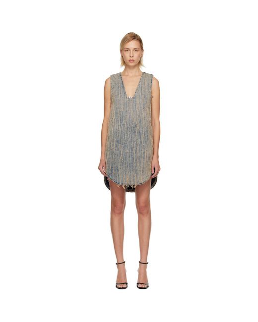 DIESEL Black De-Laris-Dress-S2 Denim Minidress