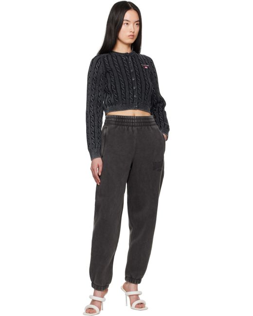 Pantalon De Détente Noir À Logo T By Alexander Wang en coloris Black