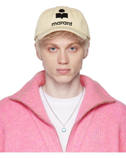 Isabel Marant Natural Tyron Logo Cap for men