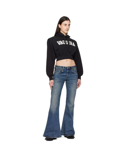 VAQUERA Black Shoulder Pad Hoodie
