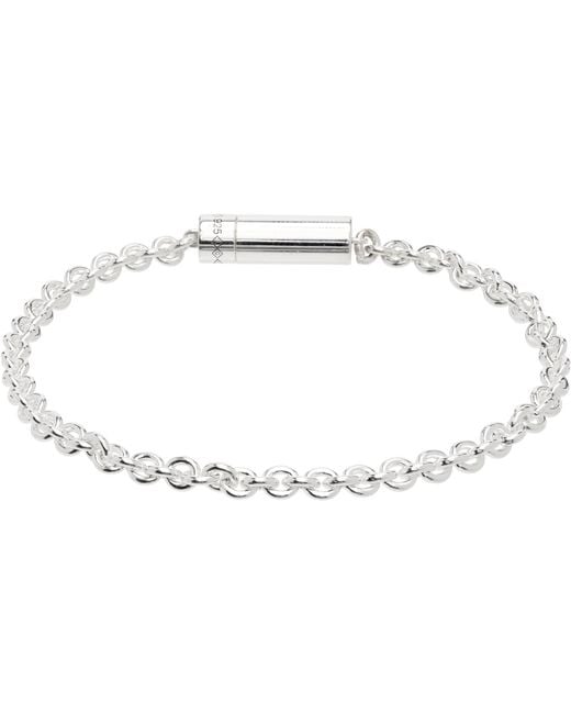 Le Gramme Metallic Cable Chain 'Le 11G' Bracelet for men