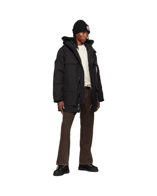 Canada Goose Black Expedition Down Coat for men