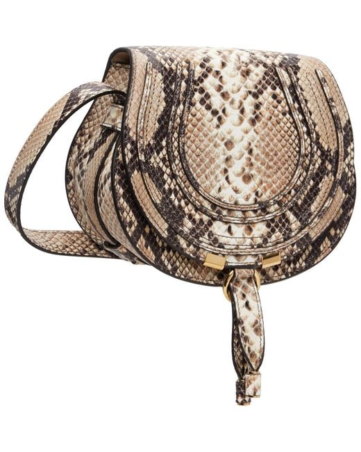 Chloé Natural Small Marcie Saddle Bag