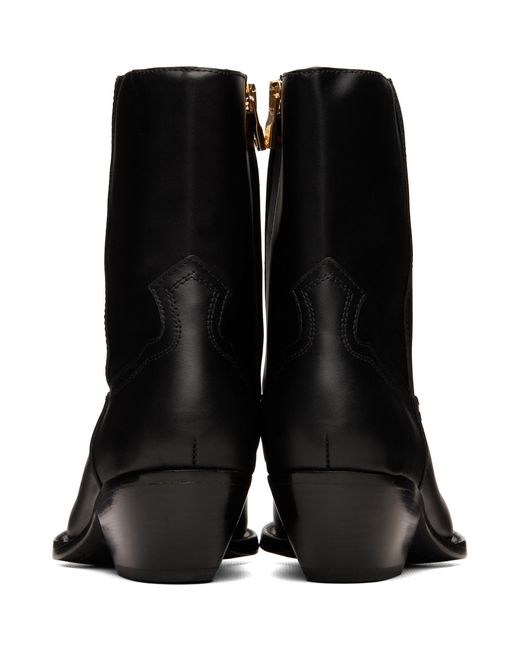 Amiri Black Leather Ryder Boots