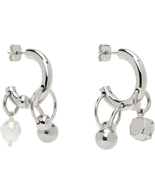 Justine Clenquet Black Ssense Exclusive Andrew Earrings