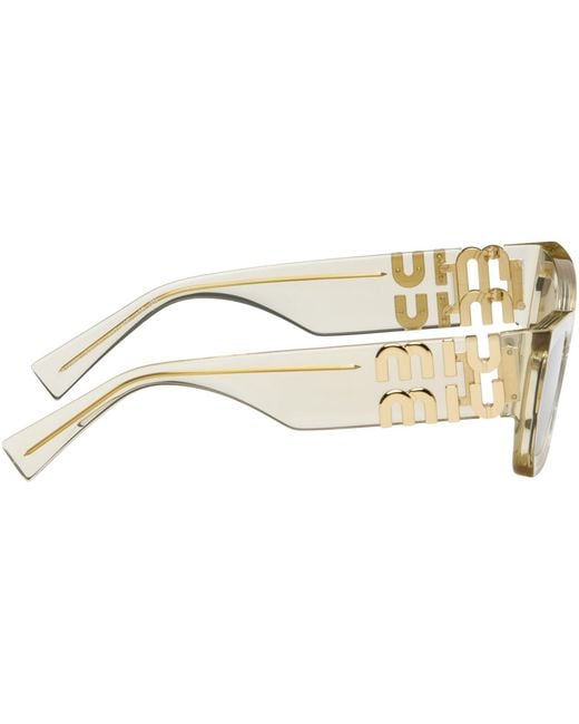 Miu Miu Black Miu Glimpse Sunglasses