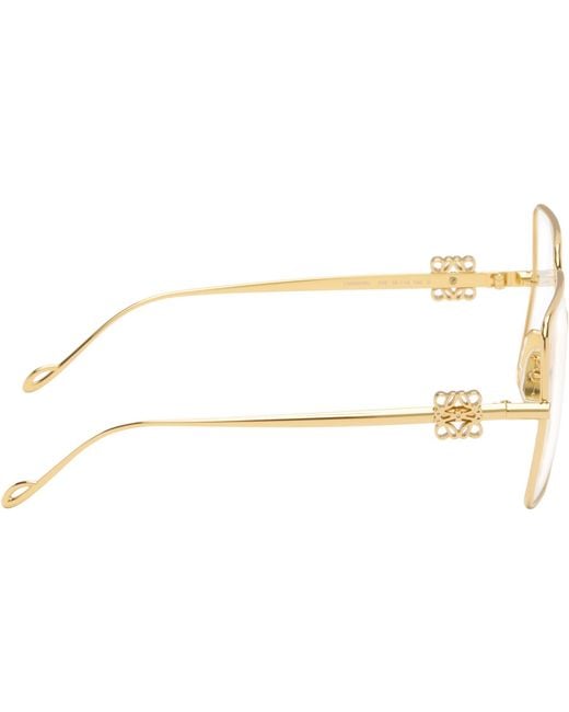 Loewe Metallic Oversize Square Retro Glasses
