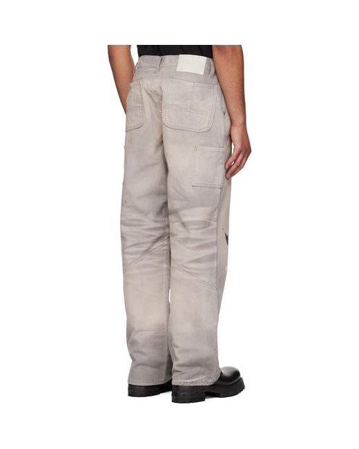 ALEXANDER DIGENOVA Natural Underground Painter Trousers for men