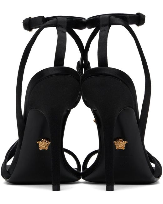 Versace Crystal Medusa '95 ヒールサンダル Black