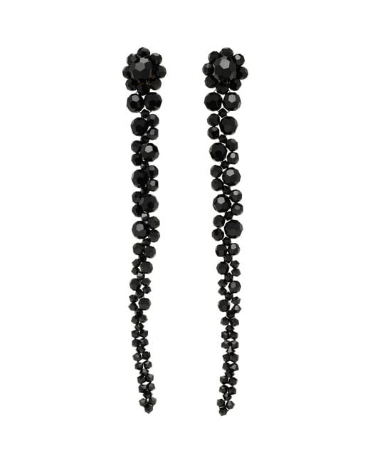 Simone Rocha Black Drip Earrings