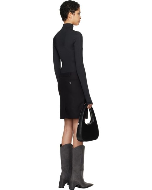 Coperni Black Hybrid Tailored Minidress