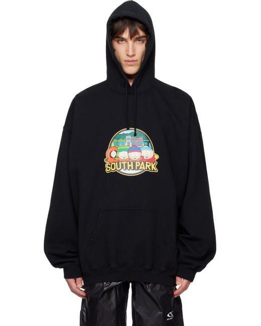 Vetements 'South Park' Oversized Hoodie in Black for Men