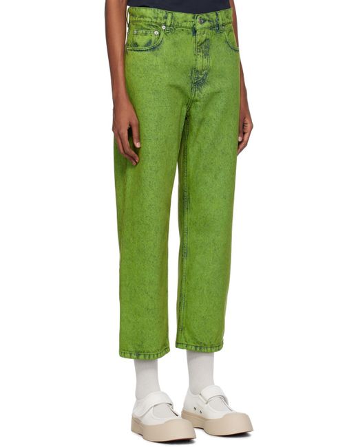 Jean vert à cinq poches Marni en coloris Green