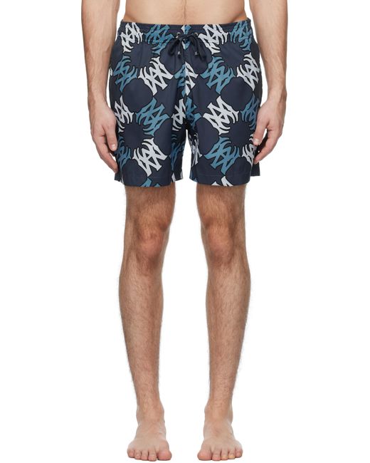 Amiri Blue Ma Quad Swim Shorts for men