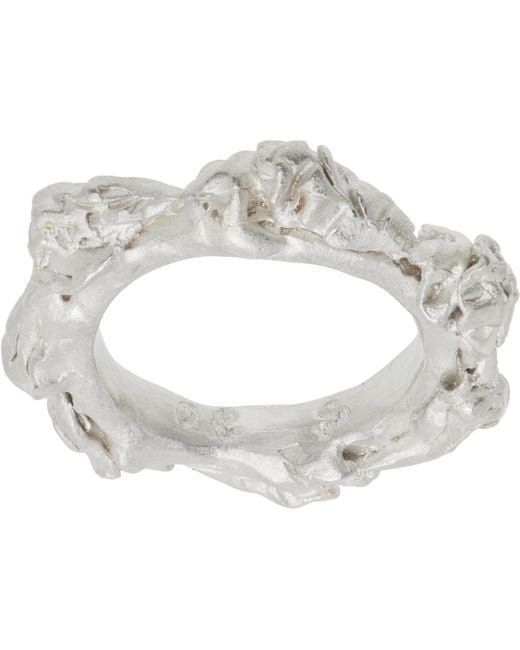 Our Legacy White Oyster Petite Ring for men