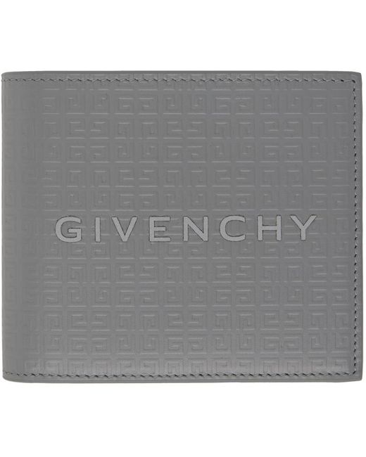 Givenchy Gray 4g Micro Leather Wallet for men