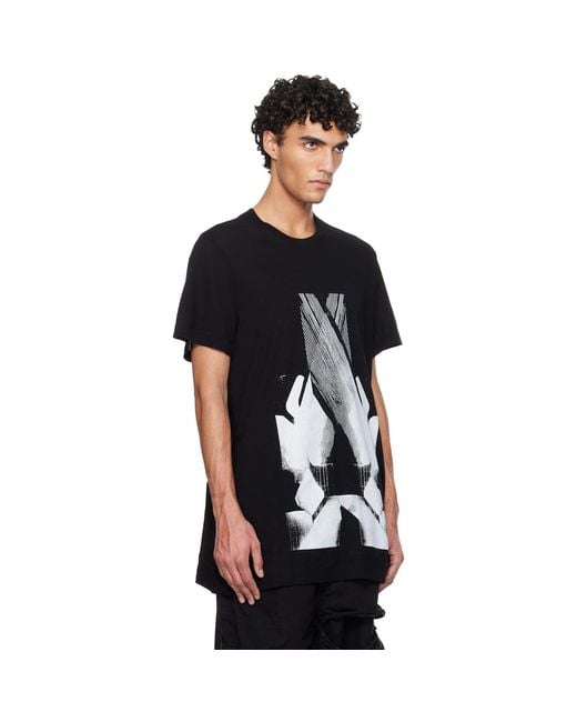 Julius Black Numinous Print Flare T-Shirt for men