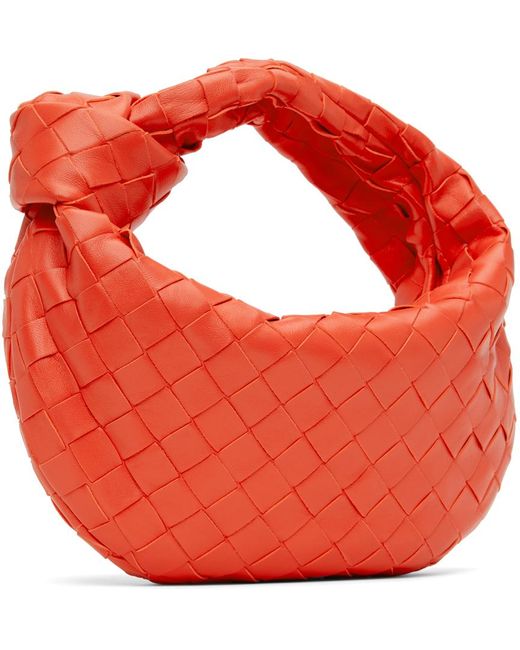 Bottega Veneta Red Mini Jodie Top Handle Bag