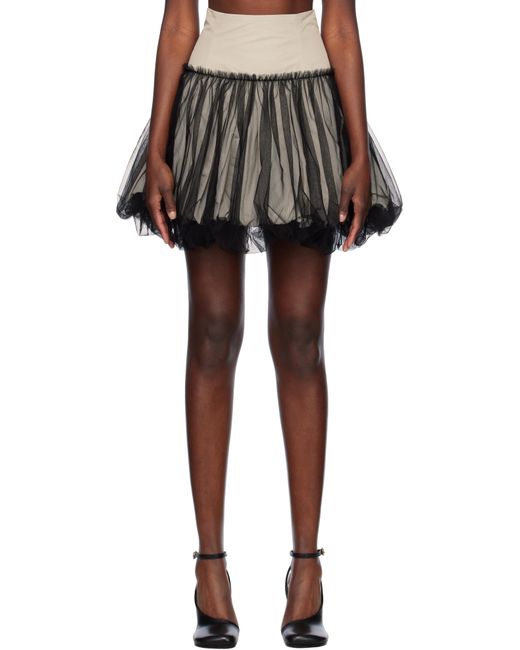 Renaissance Renaissance Black Qajar Tulle Miniskirt